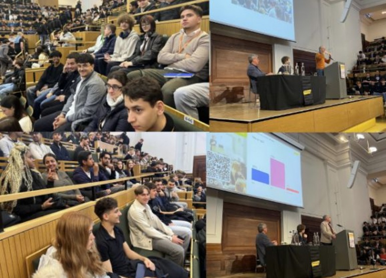 students at economics conference